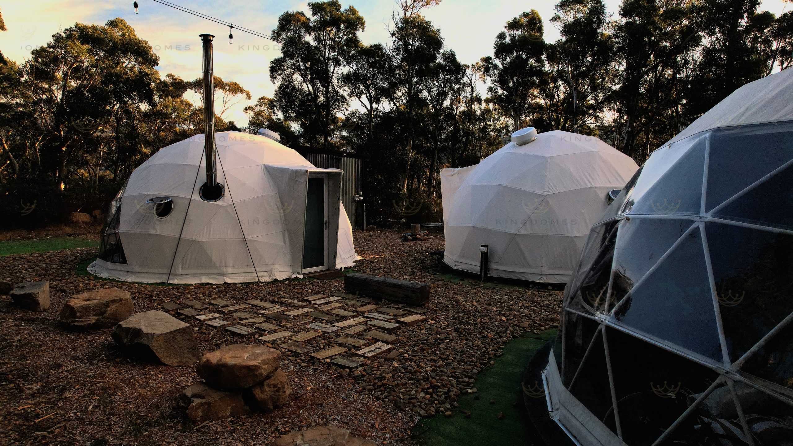 6m glamping dome King dome build